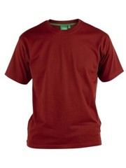 D555 Premium Weight Combed Cotton Crew Neck T-shirts in Size M to XXL, 7 Colors