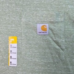 CARHARTT Shirt Men Extra Large XL GREEN Loose Fit Work Heavyweight Pocket NWT