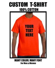 Custom T-shirt Personalized T-shirts Add Your Own Text For You or Your Company