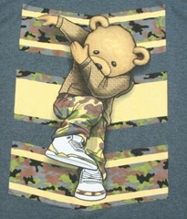 New Hardten Dancing Bear Gray T-Shirt Cotton Poly Tee XXL Solid Graphic JKT215