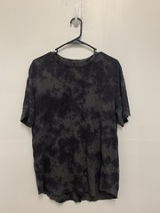 Rag & Bone Haydon Mens T Shirt Linen Blend Tie Dye Short Sleeve Large