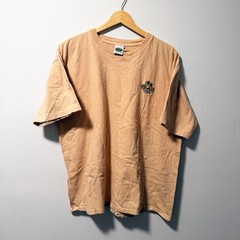 Rainforest Cafe Shirt Embroidered Frog Mens XL Beige Vintage 90s Made In USA