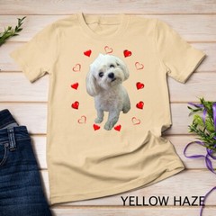 Maltese Dog Lover Puppy Owner Maltipoo Mix Fans Hearts Gift Unisex T-shirt