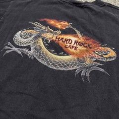 Vintage Hard Rock Cafe T Shirt Hollywood Ying Yang Dragon – M