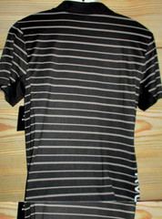 MENS RVCA PERFORMANCE BLACK POLO SHIRT SIZE L