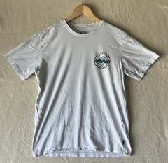 Billabong T Shirt Mens Medium White Wave Logo Quality Surf Beach See All pics