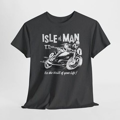 Motorcycle Racing Isle of Man TT Lover Premium Cotton Tee S to 5XL
