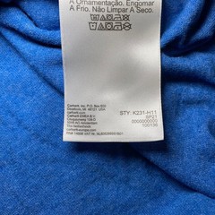 Carhartt K231 Loose Fit Long Sleeve Logo T-Shirt XL Heather Blue Spring 2021