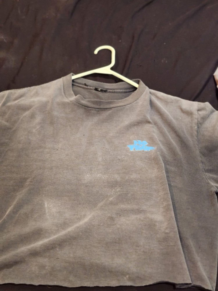 Vintage No Fear T Shirt Size Large Mens Low Waist Crop
