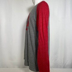 University of Wisconsin Badgers Adidas Long Sleeve Gray Raglan T-Shirt Men’s XL