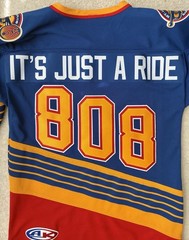Rare Bassnectar 808 ATS Hockey Jersey St. Louis Blues DJ Sewn Patches S/M