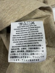 Fear Of God Essentials Mens T-Shirt V-Neck Sz Medium Oversize Gold Heather Tee