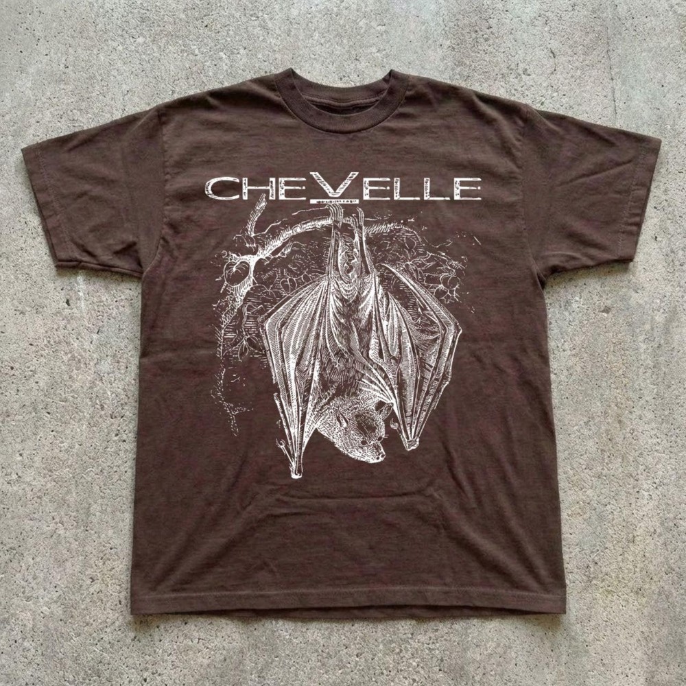 Chevelle Bat Graphic Rock band Dark Chocolate Basic T shirt S-2345XL NH26676