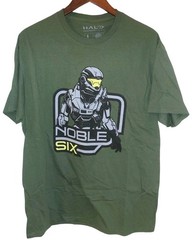 Halo Reach Loot Crate Army Green Noble Six Spartan-B312 Mens Large Shirt Rare