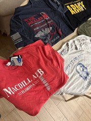 Lot Of 10 Patriotic / Military Shirts 9xXL, 1xL (Grunt Style/ Hero company/etc)