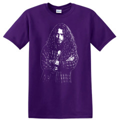 Chris Cornell T Shirt Rock Legend Portrait Grunge Music Singer Fan Tribute Tee