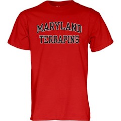 Blue 84 Mens Maryland Terrapins T-Shirt Arched Team Color Team Color Large
