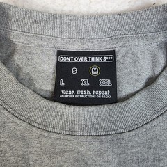 D.O.T.S. T-Shirt Sz M Don’t Over Think S*** Crew Short Sleeve Gray