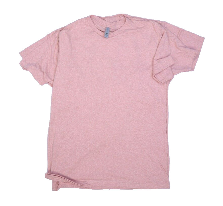 Next Level Apparel Blank Plain Desert Pink Short Sleeve Adult T-Shirt Large 3 Pc