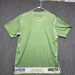 Dollar T-shirt Adult Size Large Green Short Sleeve Mens Graphic Print Y2K