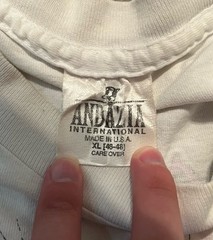 Andazia Vintage Alice In Wonderland Single Stitch Off With Her Head Tee Shirt XL