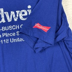 Budweiser x PacSun Blue Graphic T-Shirt Men’s Large Beer Logo 100% Cotton