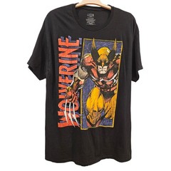 Marvel Wolverine Graphic T Shirt Comic Book Superhero Black Mens XL