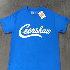 The Marathon Clothing Shirt Crenshaw Blue Short Sleeve Rap Tee Men Small