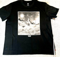 Levis Mens Graphic T-Shirt Classic Black Short Sleeve Crew Neck Size XL