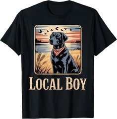 Local Boy Black Lab Hunting Dog T-Shirt