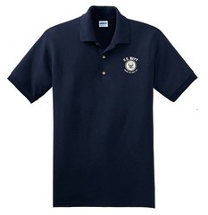 US Navy Golf Shirt Kicking Ass SInce 1775 Submarine Surface t-shirt Blue Polo