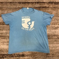Vintage 1977 Women On The Move National Conventional T Shirt Feminist