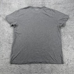 Hugo Boss Shirt Men Large Gray Short Sleeve Logo Grid Spellout Crewneck Tee Y2K
