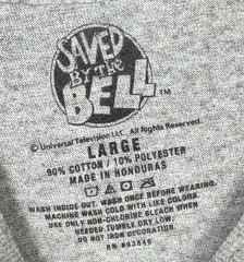 Saved By The Bell T Shirt *Men’s L* Gray Graphic 80’s/90s Retro Tee GenX