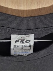 Pro 5 Athletic Black T-Shirt Mens S 100% Cotton Basic Solid Tee VTG