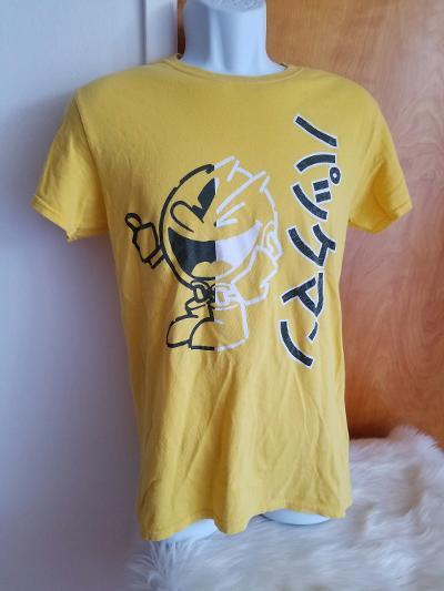 PAC-MAN JAPANESE LETTERING T-SHIRT YELLOW SMALL BY C-LIFE GROUP