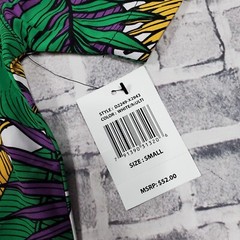 Good Vibes Drill Clothing Men’s Small Button Shirt Tropical Floral Hawaiian NWT