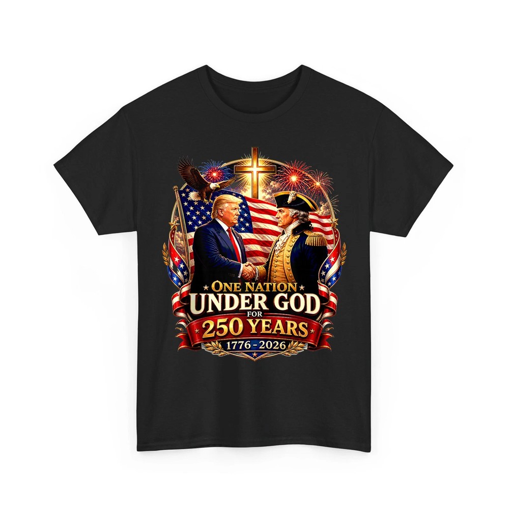 250 Years America Anniversary 250th Trump Washington Christian Unisex T-Shirt