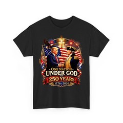 250 Years America Anniversary 250th Trump Washington Christian Unisex T-Shirt