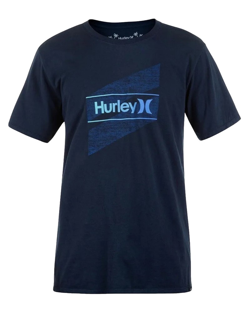 Hurley Everyday Washed One And Only Slashed Short Sleeve Tee T-Shirt Men Navy M