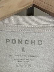 Poncho T-shirt Men’s Large Beige Short Sleeve Stretch Outdoors Fish