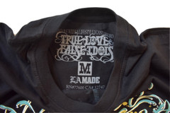 True Love False Idols Mens TLFI Hand Script Black Tee Shirt NWT M, L, XL, 3XL
