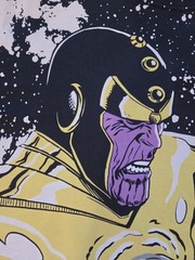 Dr Doom vs Thanos AOP Marvel Shirt XL Rare Chronic Images 2025 All Over Print