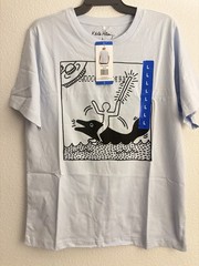 Keith Haring Men’s Graphic Tee, Blue Cotton M, L ,XL