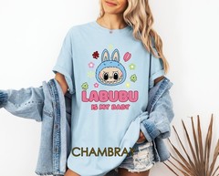 Labubu Is My Baby Shirt Labubu Graphic Shirt Funny Labubu Lover Tee The Monsters