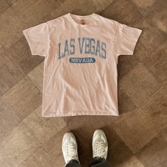 Las Vegas Nevada Vintage Varsity Letters DistressedVintage Retro Tee