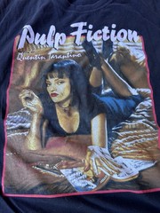 Pulp Fiction Mia Wallace T-Shirt XL Black Movie Promo Quentin Tarantino