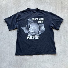 Vintage Stone Cold Steve Austin Tee 90s WWE Wrestling Large