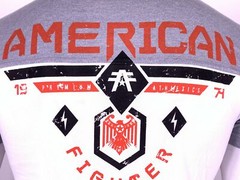 AMERICAN FIGHTER Men’s T-Shirt FAIRBANKS 50/50 FOOTBALL Athletic Biker MMA S-5XL