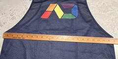 Addicted Men Navy Blue Pride Tank Top Muscle Workout Sz. XXXL/40 Rubber Logo